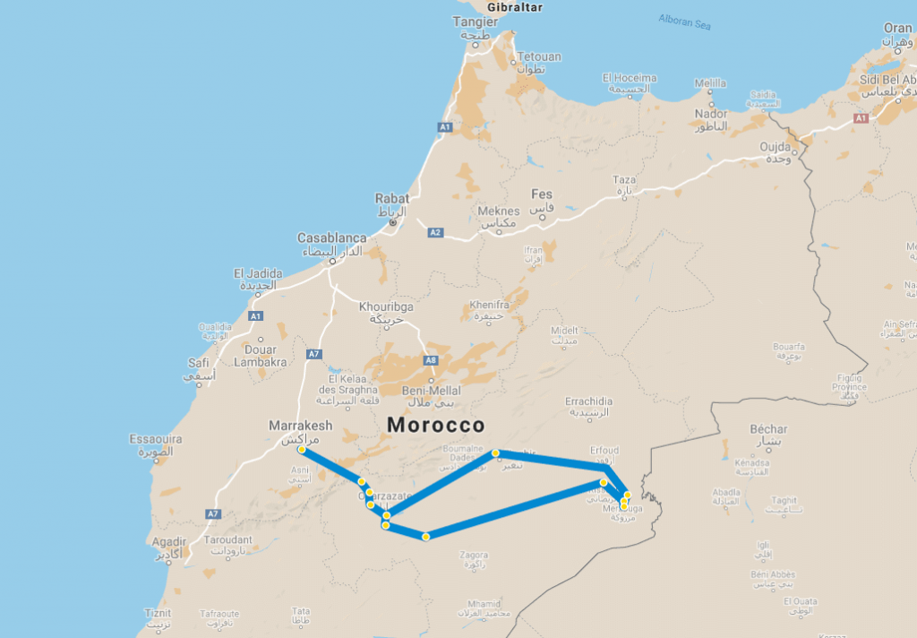 Wycieczka objazdowa z Marrakeszu